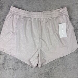 NEW Athleta 1X Printed Hustle 3" Short Running Activewear Summer Liner‎